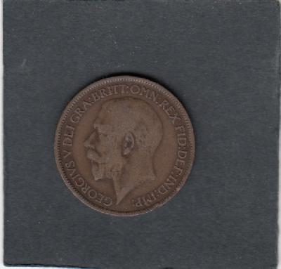 Beschrijving: 1/2 Penny GEORGIUS V  